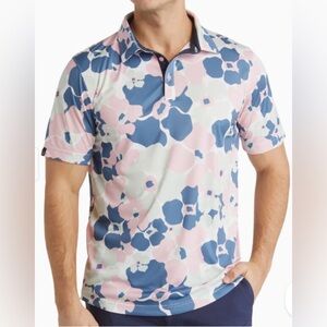 Swannies Ace Men's Polo Golf Performance Floral Men 2XL